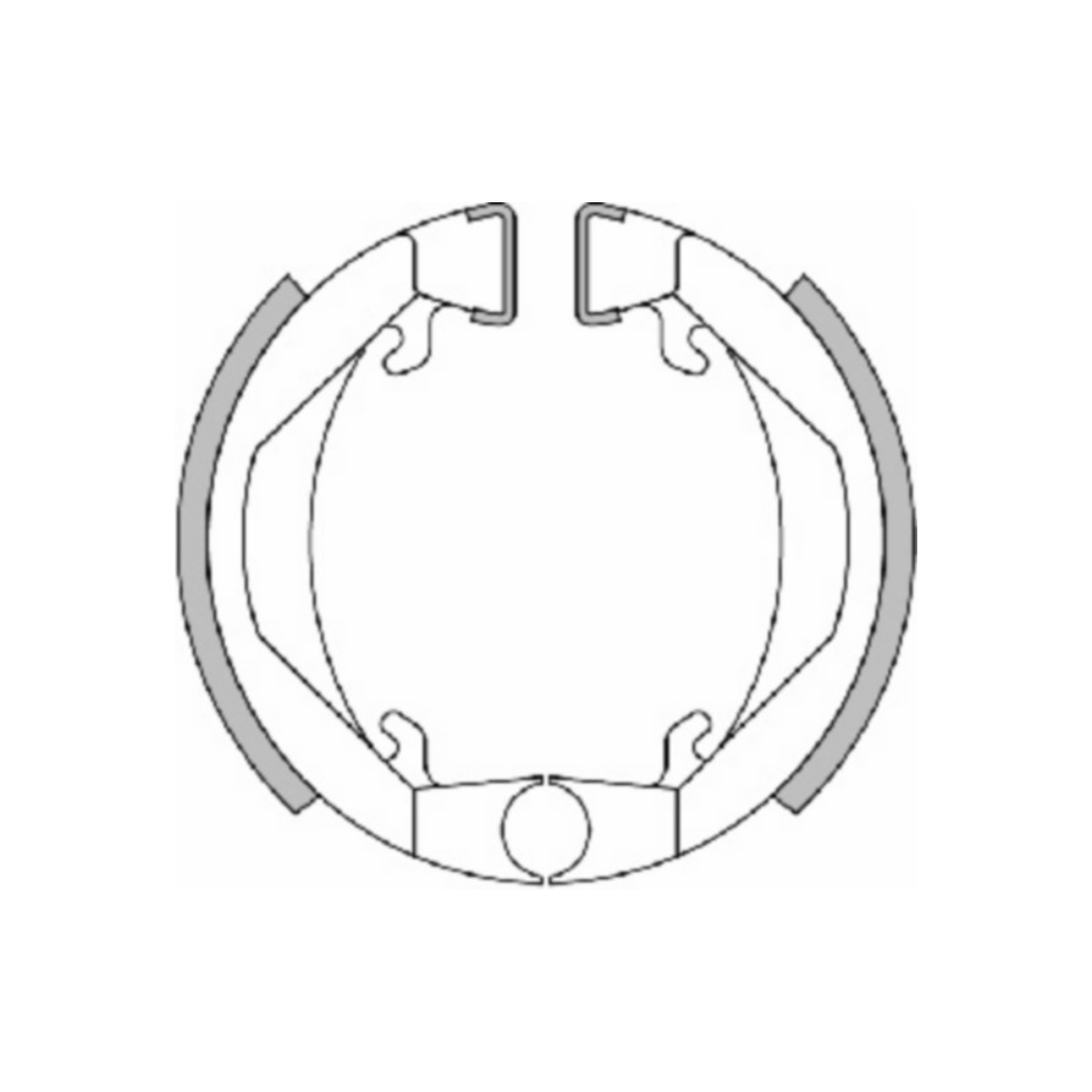 Remsegmentset Polini 80X18Mm Voor/Achter Past Op 103Spx 103 Camino Maxi Px 176.1241