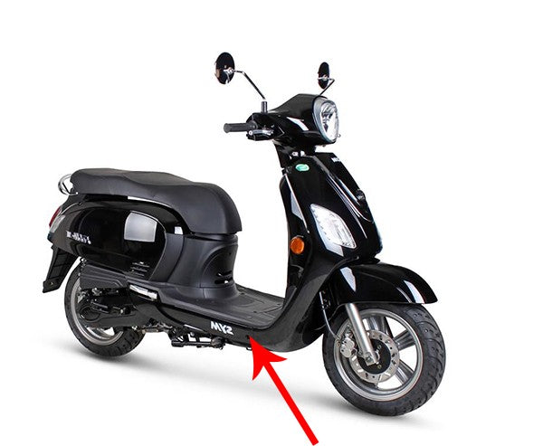 Figa inferiore Sym Fiddle 3 Shine Black Right Original Original