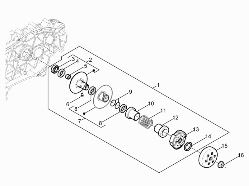 Zip 50 4T NOABS E4 2018 - 2020 - Aandrijfschijven