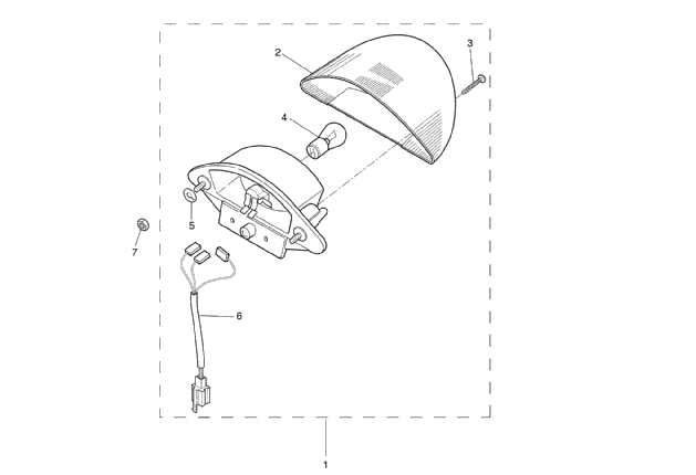Yamaha Aerox 50 SP 1999-2012 - Achterlicht