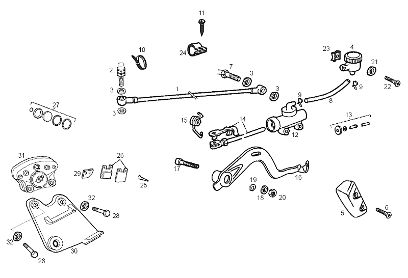 Derbi Senda SM 50 2T 2ª ED Black Devil E2 2003 - Achterrem
