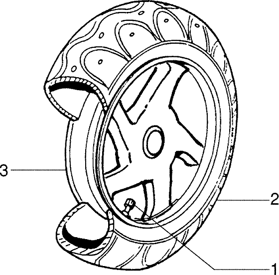 Zip Fastrider RST 1996-1999 - Achterwiel