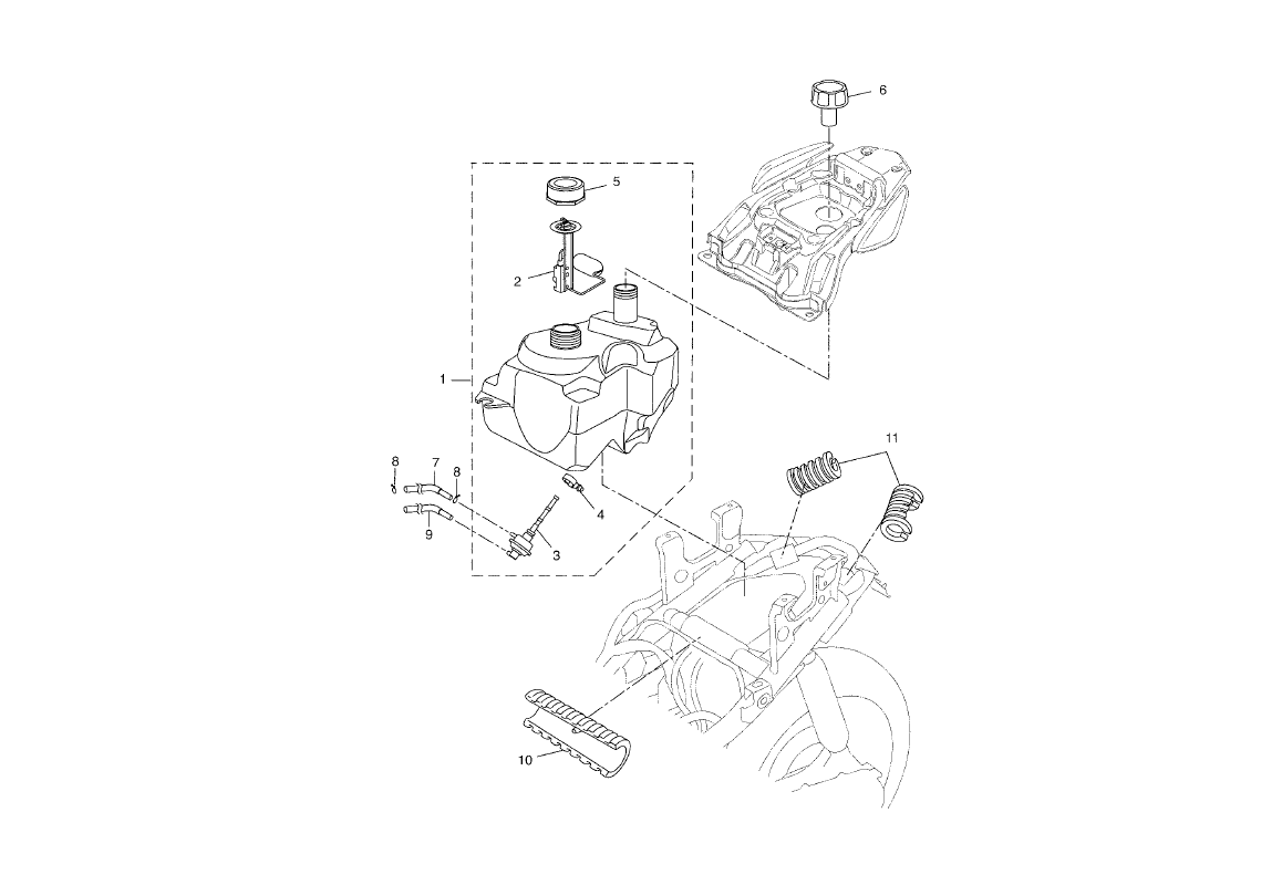 Yamaha Aerox 50 R Facelift 2013-2016 - Benzinetank