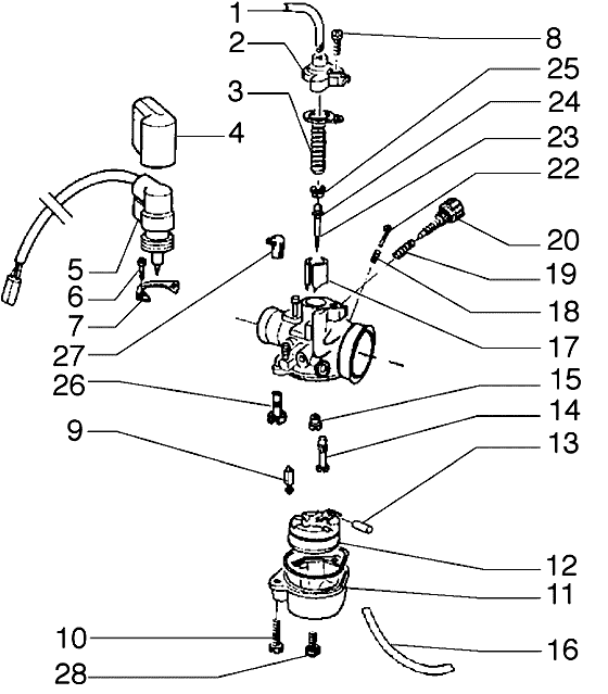 Zip SP98 - Carburateur