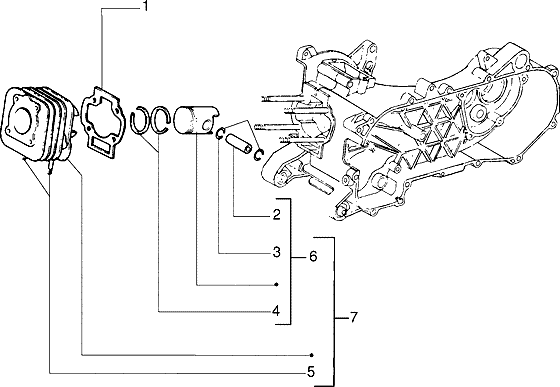 Zip Fastrider RST 1996-1999 - Cilinderzuigereenheid