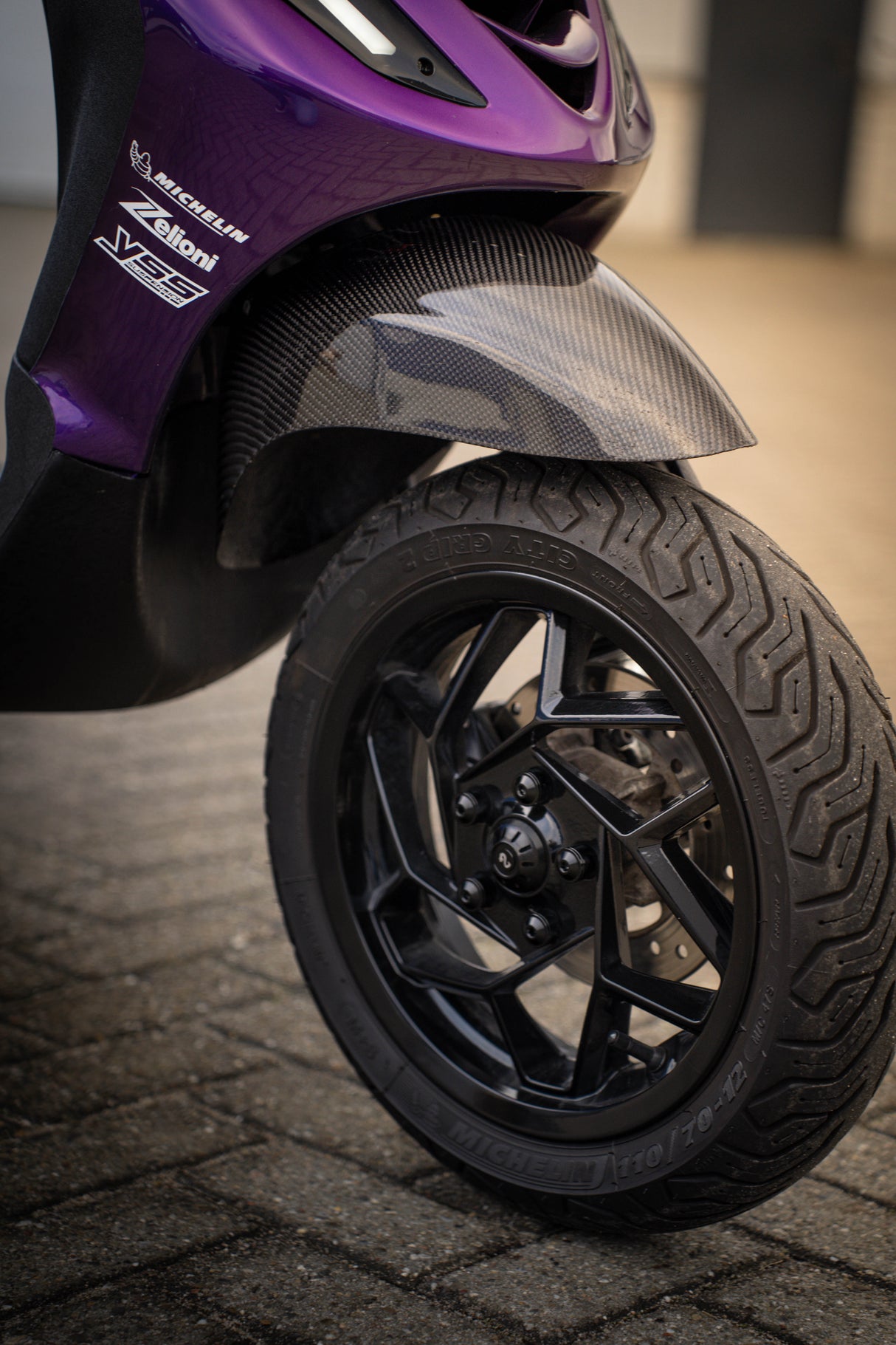 Voorvelg Elettrica Shine Black Piaggio / Vespa Original