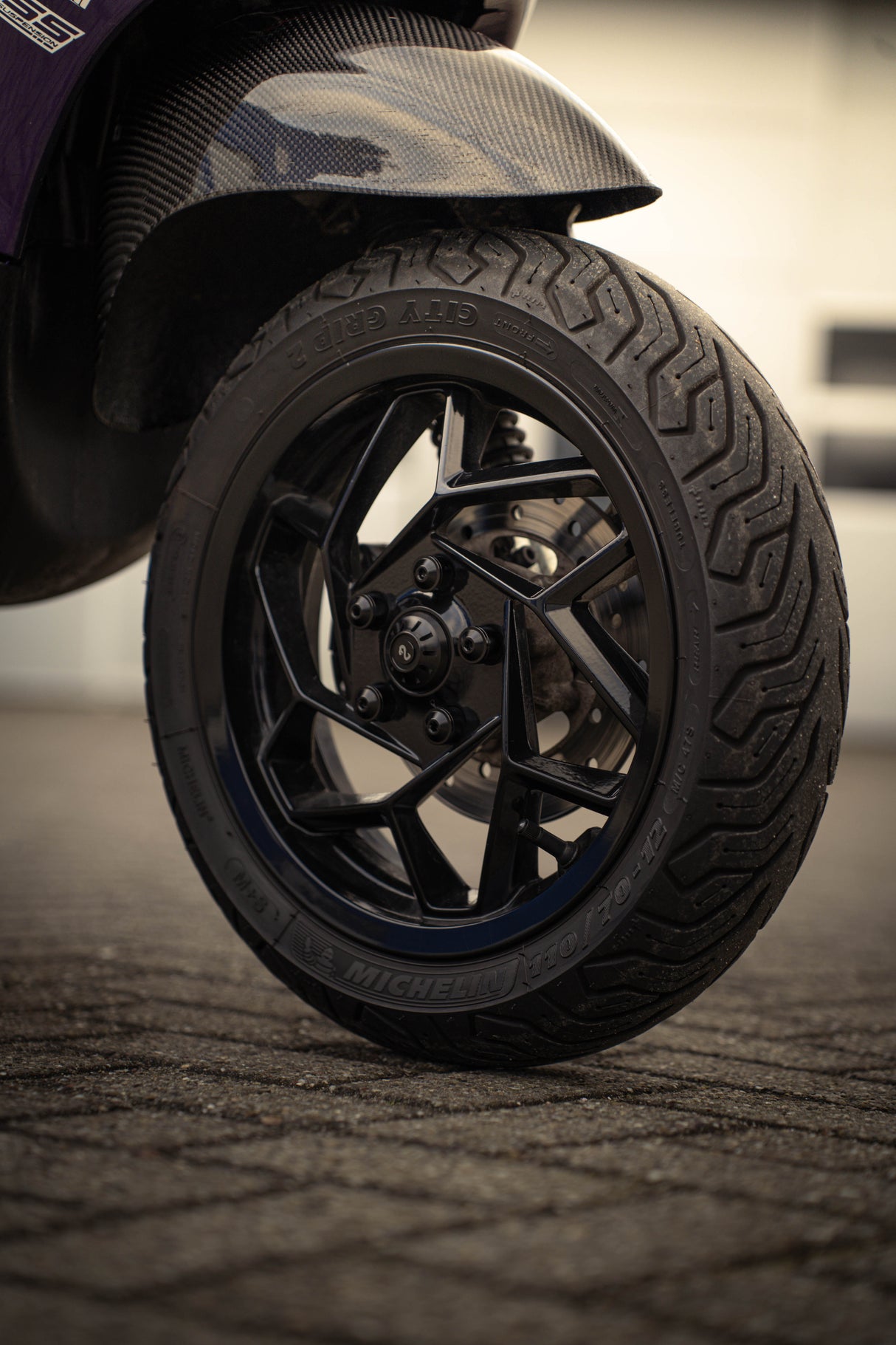 Voorvelg Elettrica Shine Black Piaggio / Vespa Original