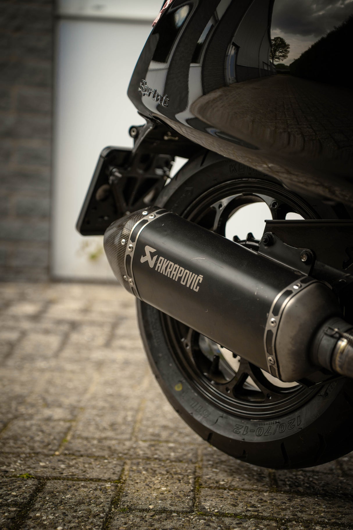 Akrapovic Exhaust + Bend Piaggio Zip / Vespa Sprint 4T2V