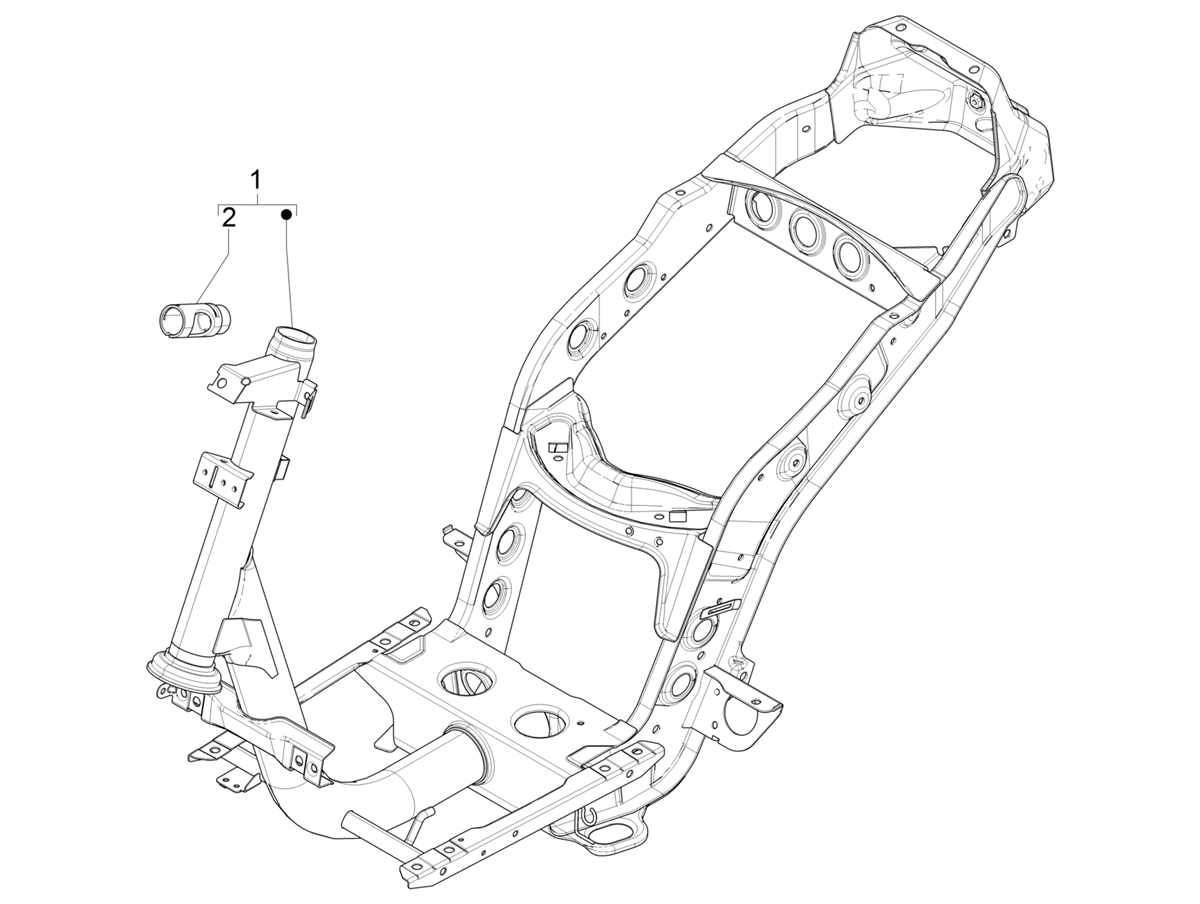 Zip 50 4T 25 Km/h NOABS E4 2018 - 2020 - Frame