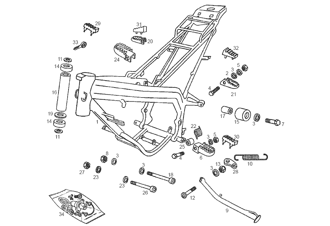 Derbi Senda SM 50 2T DRD Edition E2 2005 - Frame