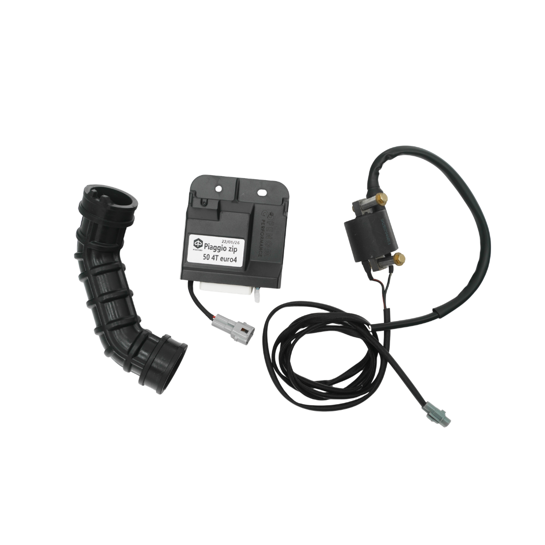 Fenom Tuning ECU Incl. Bobine & Luchtfilterslang Piaggio / Vespa 4 Takt 3V Euro 4