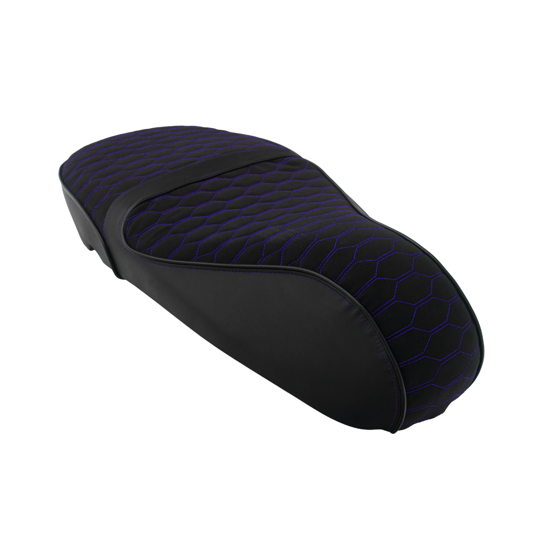 Fenom Zadelhoes Alcantara Look Blauw Vespa Sprint / Primavera