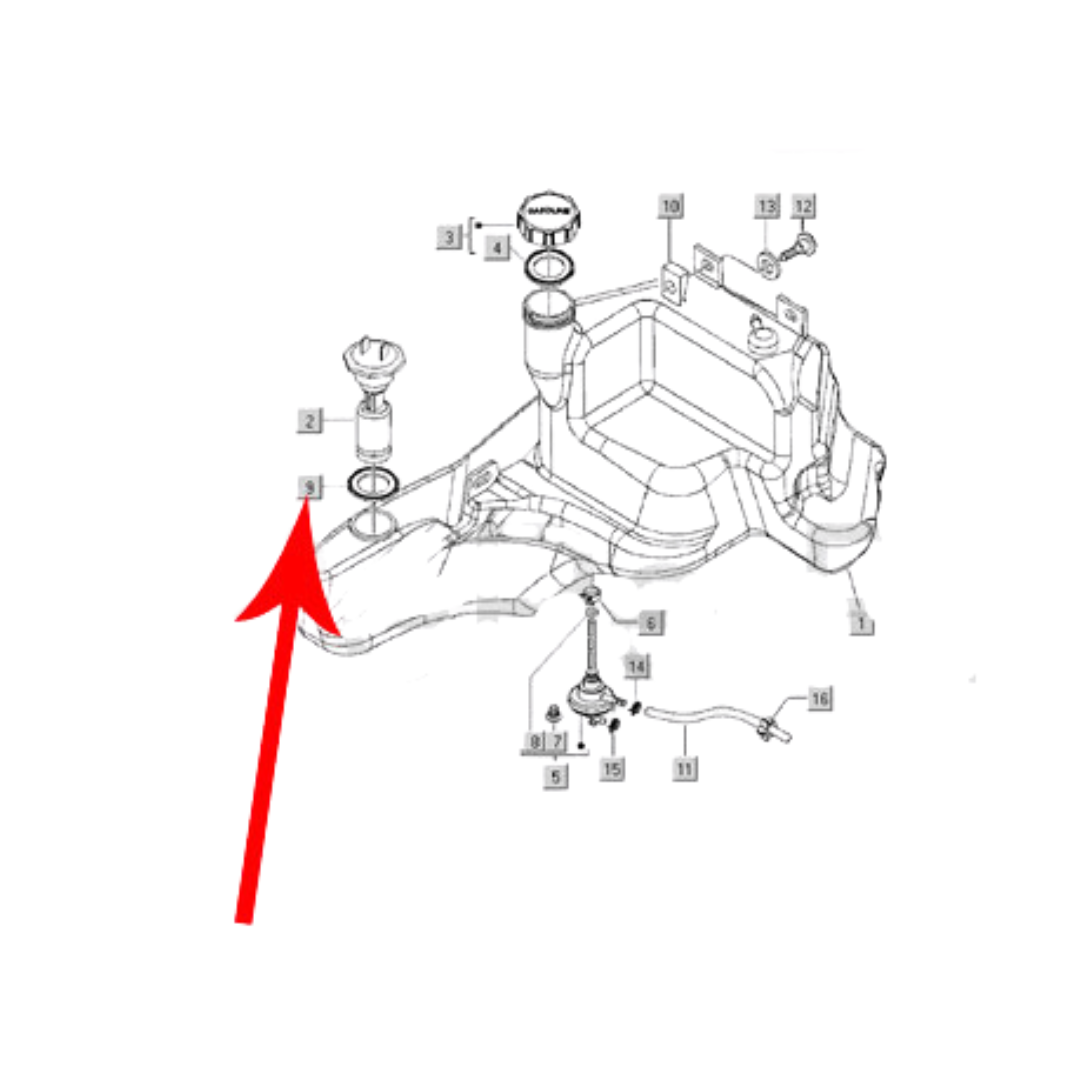Dichtung Benzingeber Piaggio Zip 2-4 Takt Original