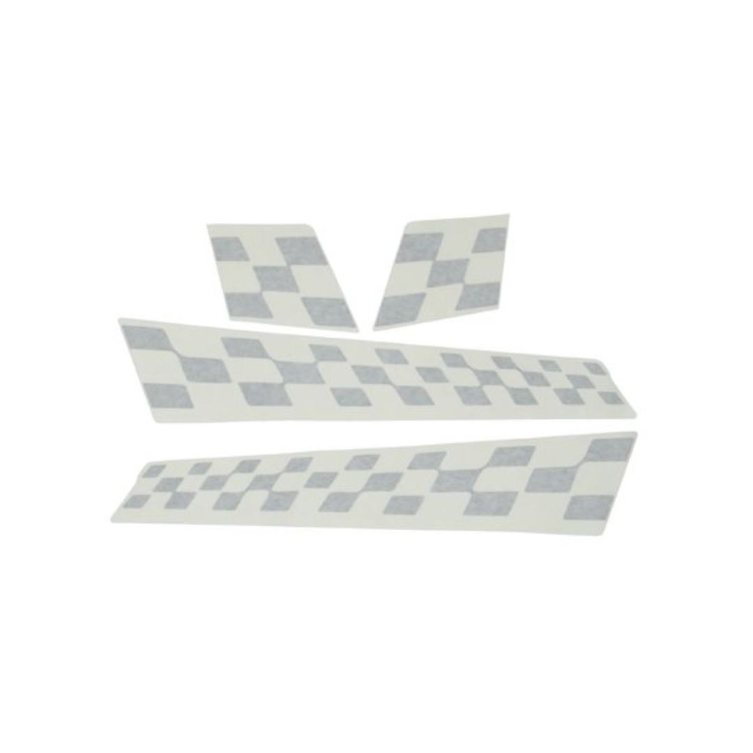 Stickerset Sport Finish Vlag Mat Zwart Piaggio Origineel Vespa