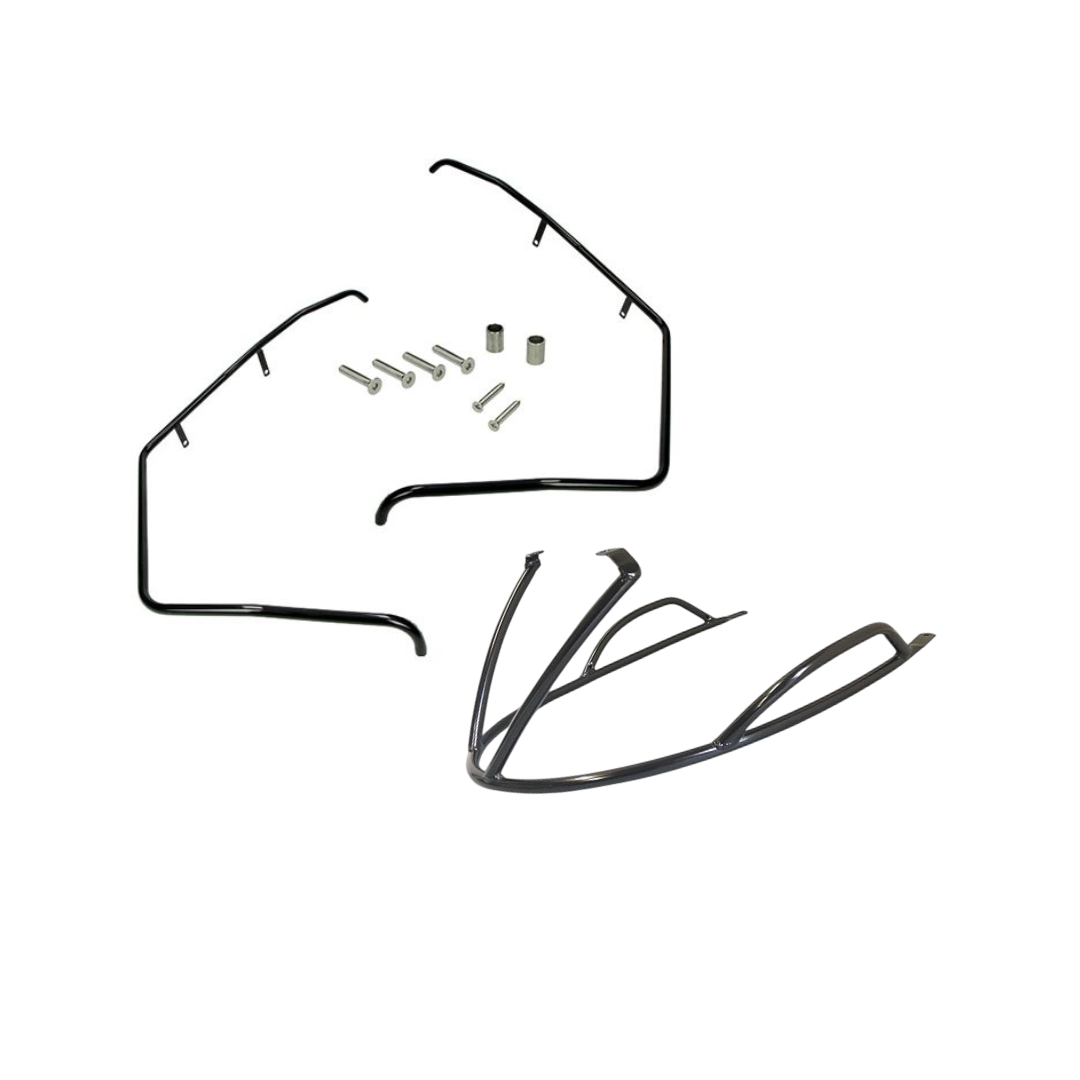 Support d'automne Set Front / Arrière Python Boulotte brillant Black Piaggio Zip