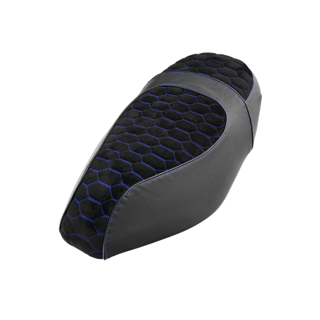 Saddle cover Alcantara Look Blue Piaggio Zip