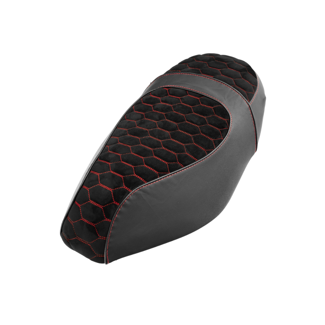Couverture de selle alcantara look rouge piaggio zip