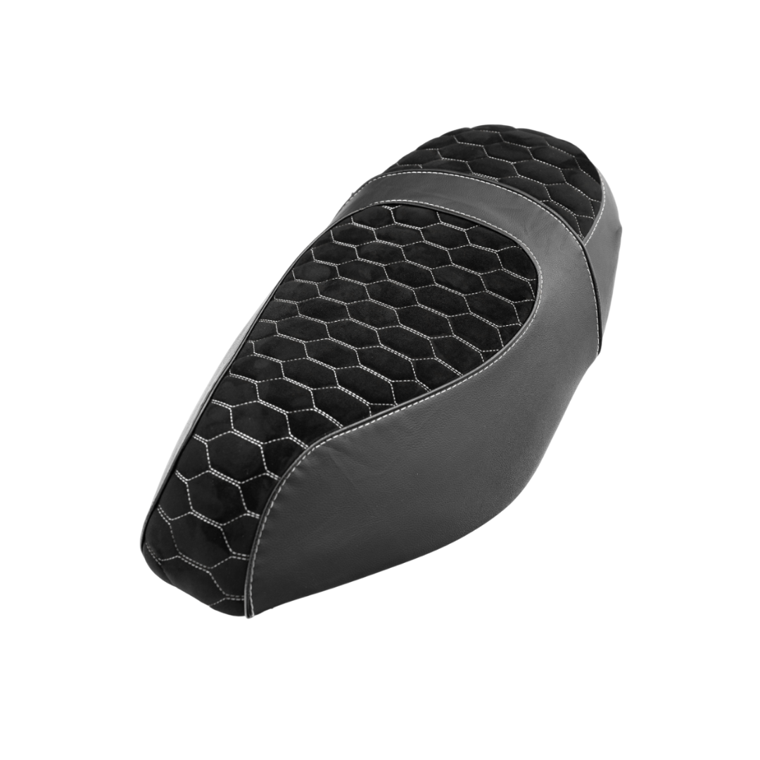 Couverture de selle alcantara look blanc piaggio zip