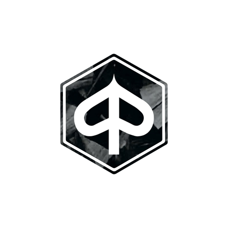 3d pré-chap logo piaggio carbone forgé