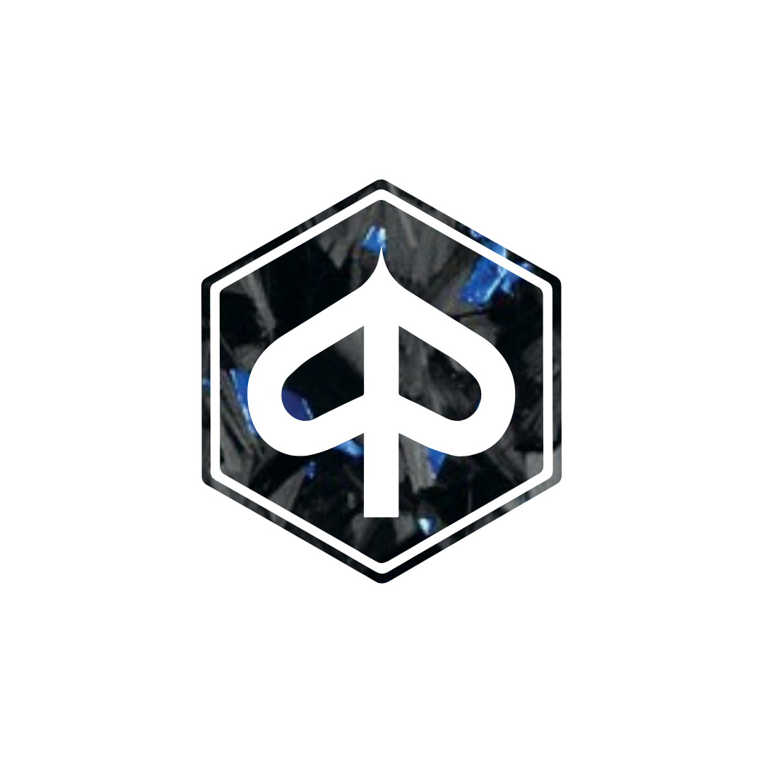 Logo pre -chap 3d piaggio forgiato carbonio