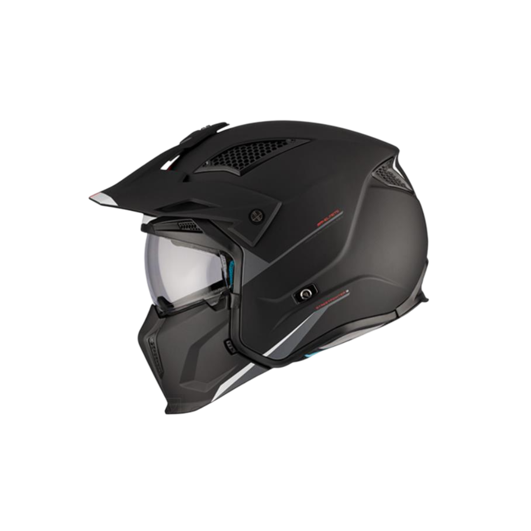 Helm MT Streetfighter SV Stripe Mat Zwart