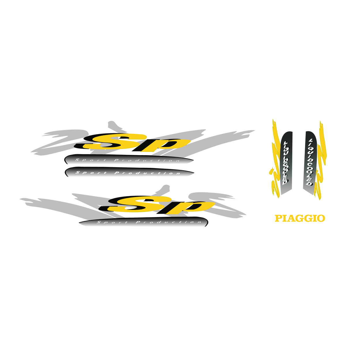 Sticker Set Piaggio Zip SP98 Original Model
