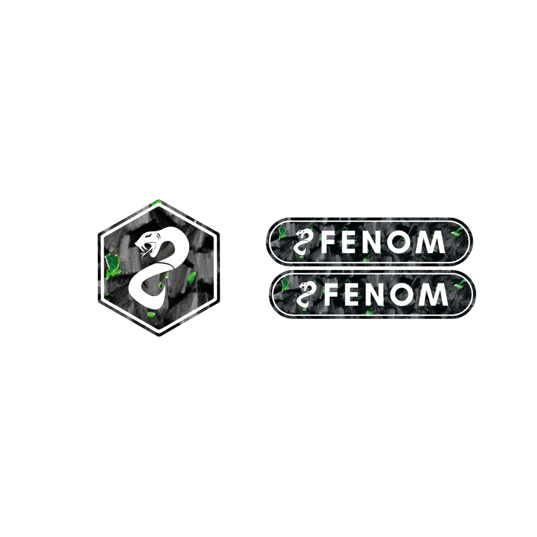 Fenom Forged Carbon Voorkap Logo + Reflector