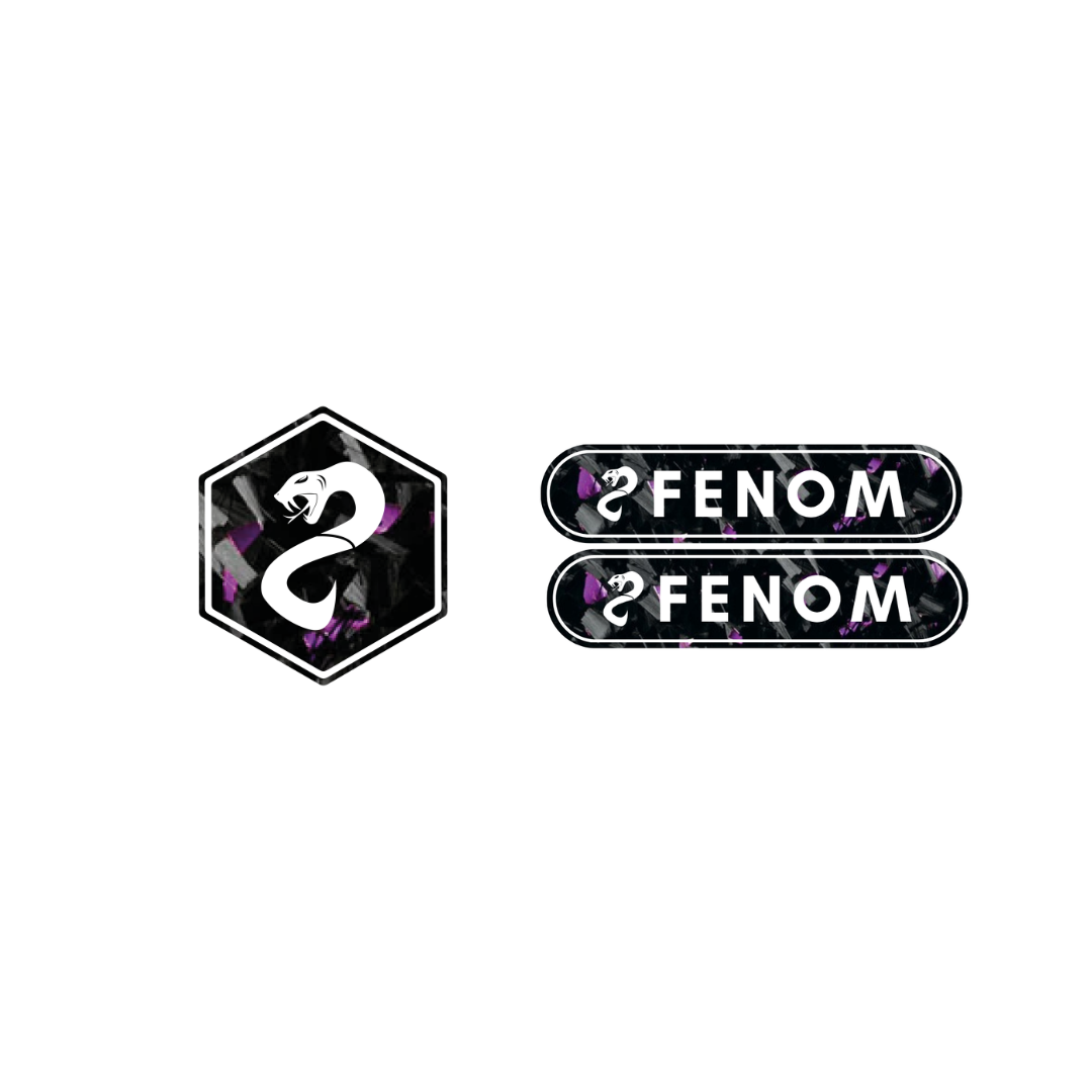 Fenom Forged Carbon Voorkap Logo + Reflector