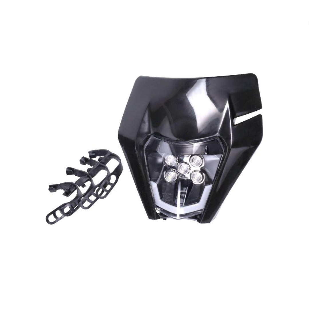 Koplampspoiler Incl LED Verlichting KTM Model Derbi Senda / Rieju