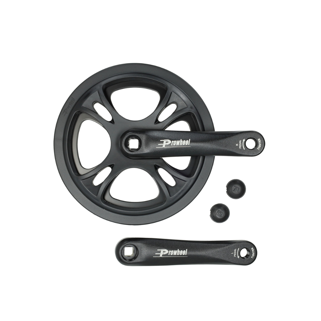 Crank Trapas Set L+R + Tandwiel 48T Zwart V20 Pro Fatbike