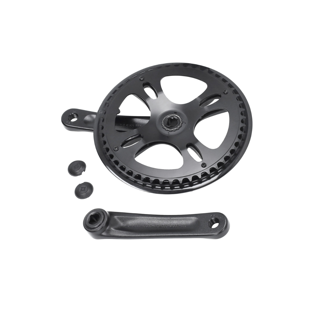 Crank Trapas Set L+R + Tandwiel 48T Zwart V20 Pro Fatbike