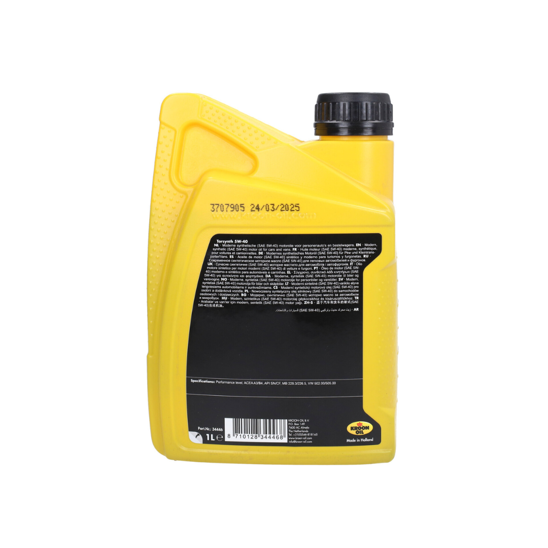 Kroon 5W40 Motorolie Half Synthetisch 1L