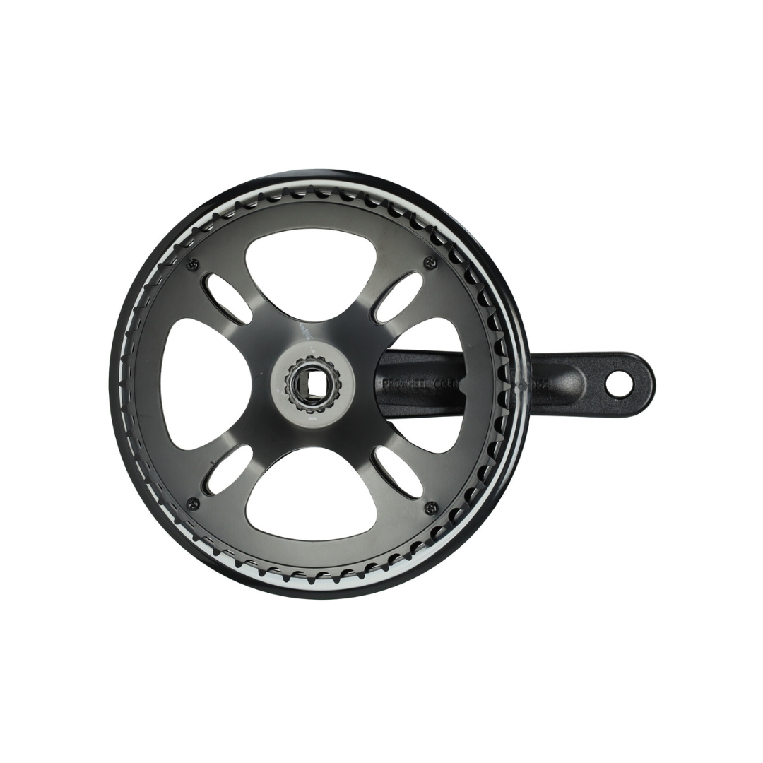 Crank Bottom Bracket Set Aluminum L+R + Sprocket 48T V8 Pro Fatbike