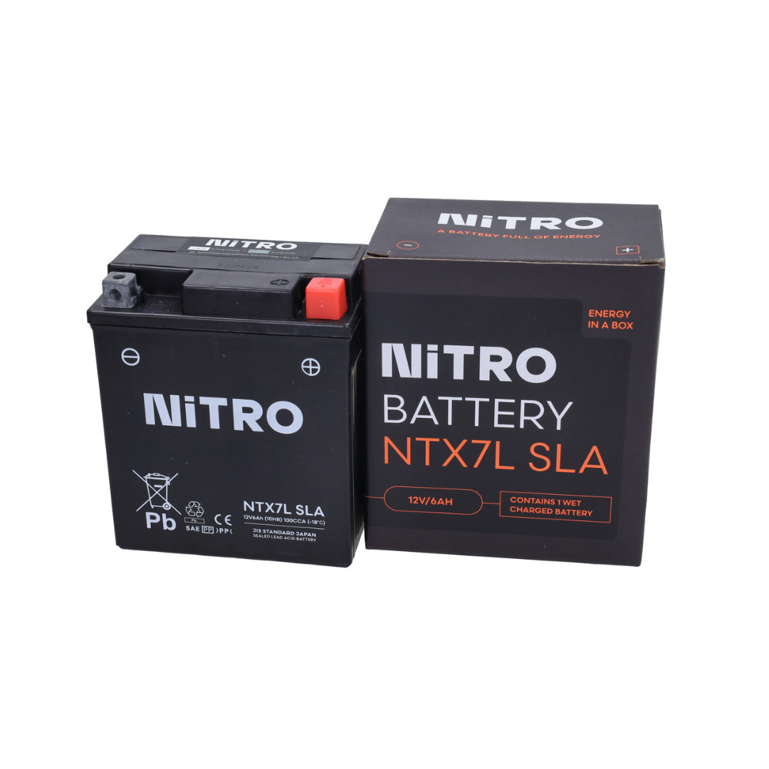Nitro Battery NTX7L-BS Gel Piaggio Zip / Vespa IGET