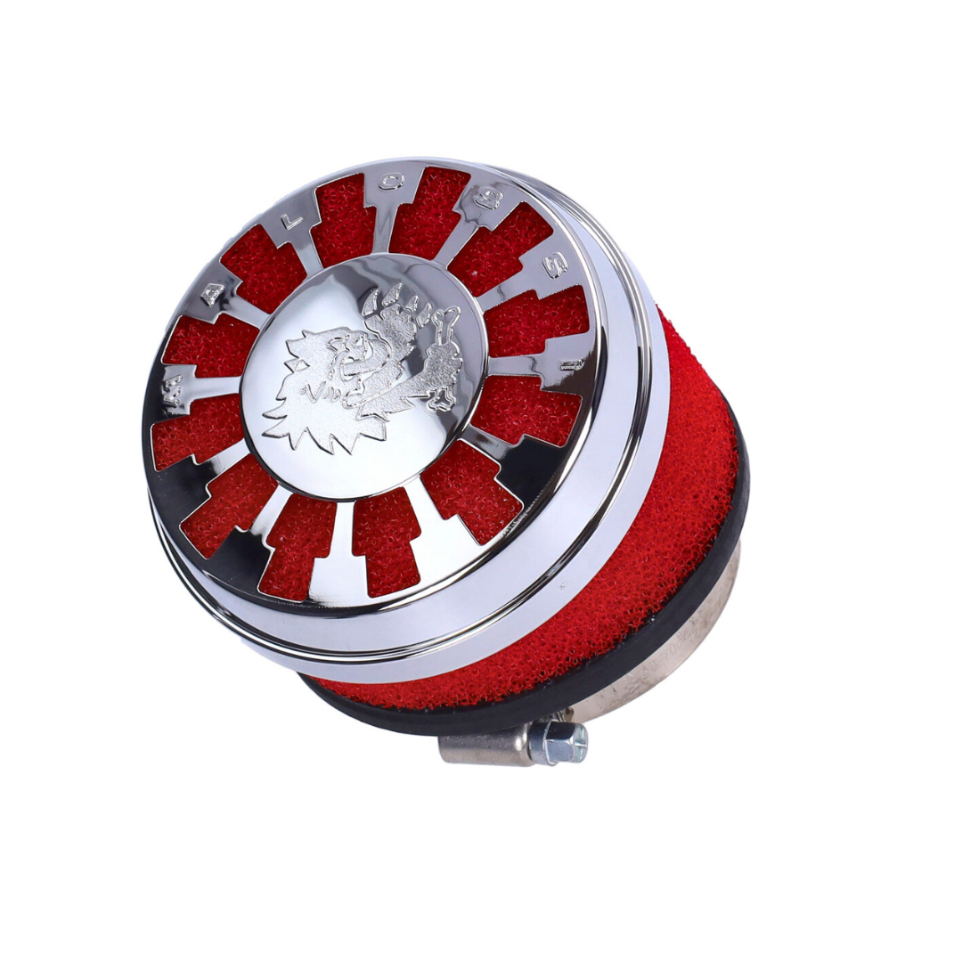 Malossi MHR Powerfilter E13 Schuin Rood/Chroom