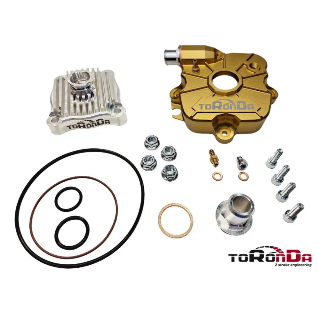Toronda CNC Cylinder headset 52mm Black Piaggio / Gilera 125-180cc 2 stroke
