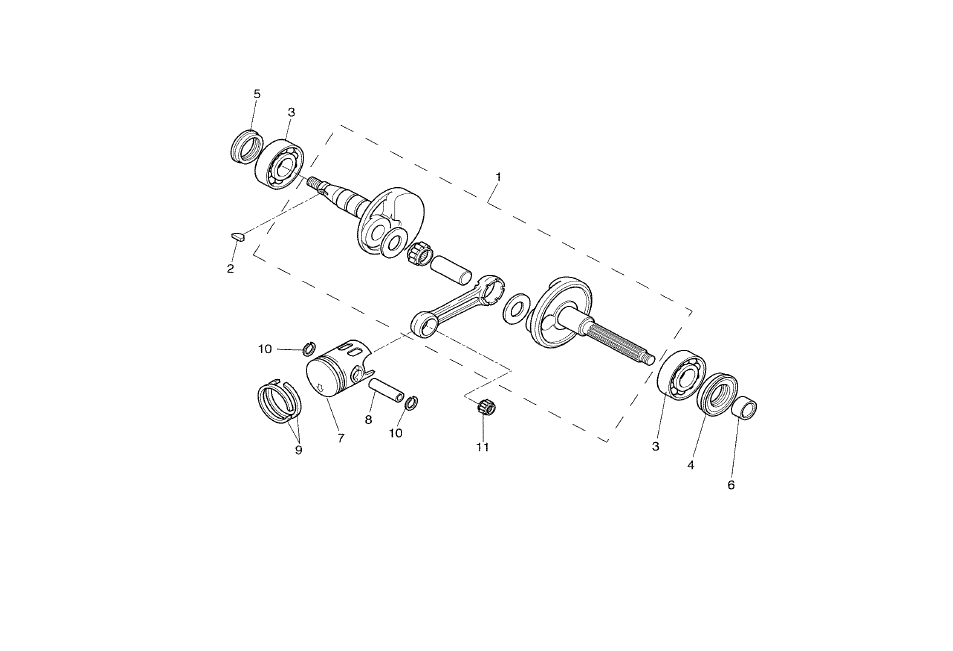 Yamaha Aerox 100 2T 2002 E1 2000-2002 - Krukas & Zuiger