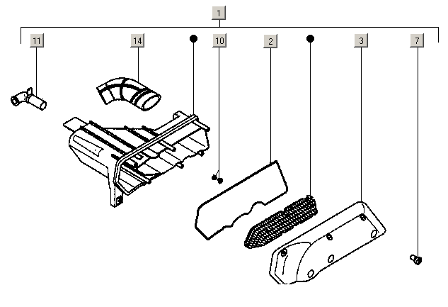 Gilera ICE 50 2T E2 2002-2005 - Luchtfilter