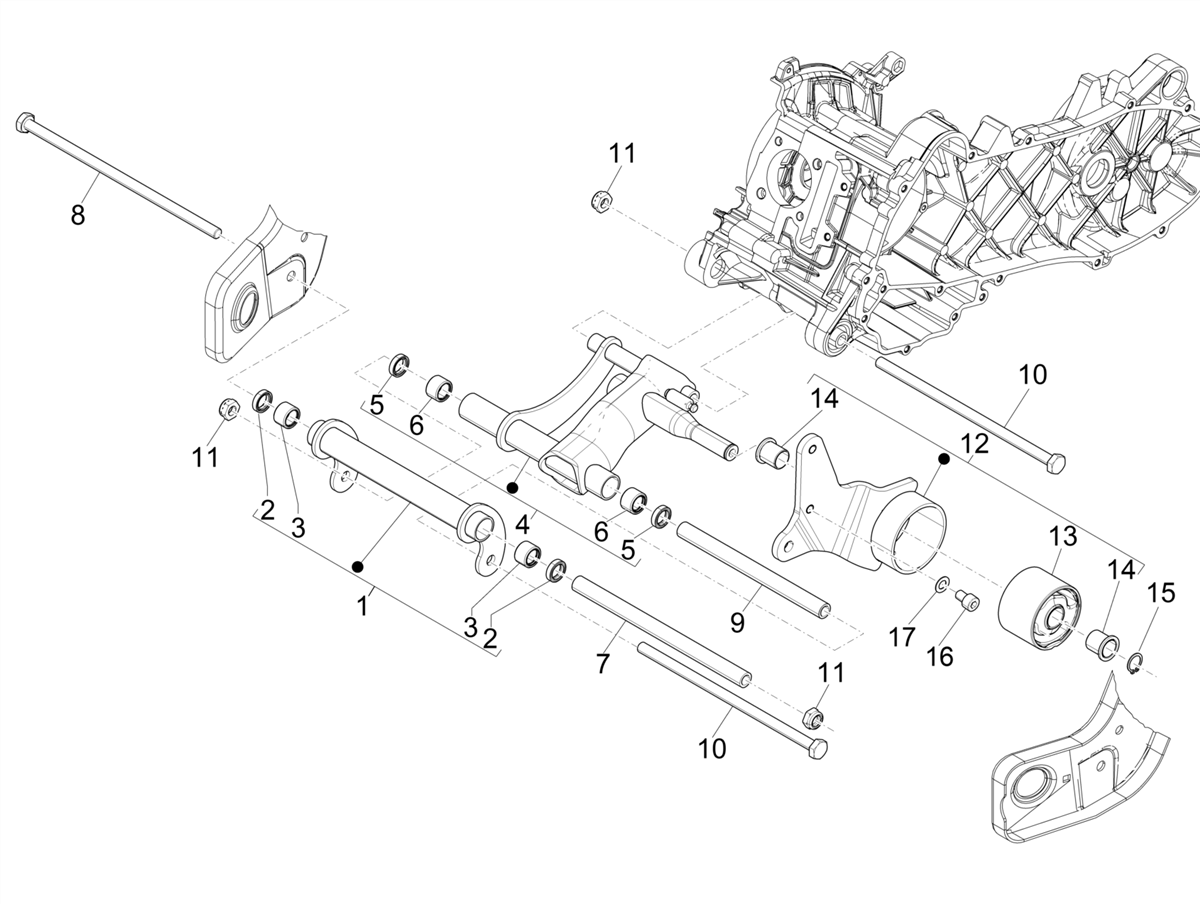 Zip 50 4T NOABS E4 2018 - 2020 - Motorophanging