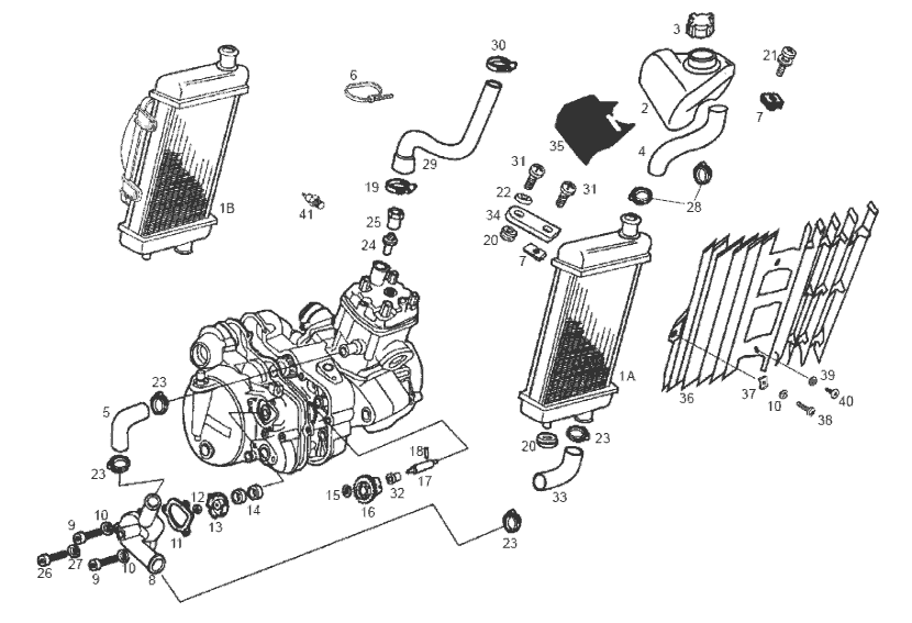 Derbi Senda SM 50 2T DRD Edition Black E2 2005 - Oliepomp