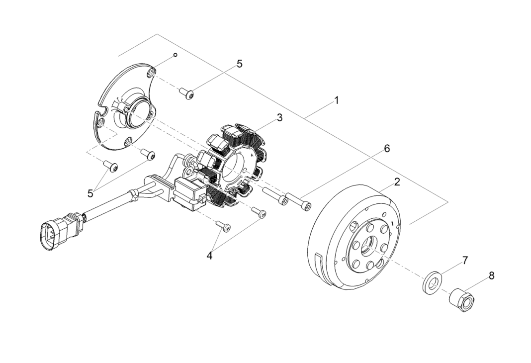 Derbi Senda SM 50 2T X-Treme E4 2018-2020 - Vliegwiel, Ontsteking & Bobine