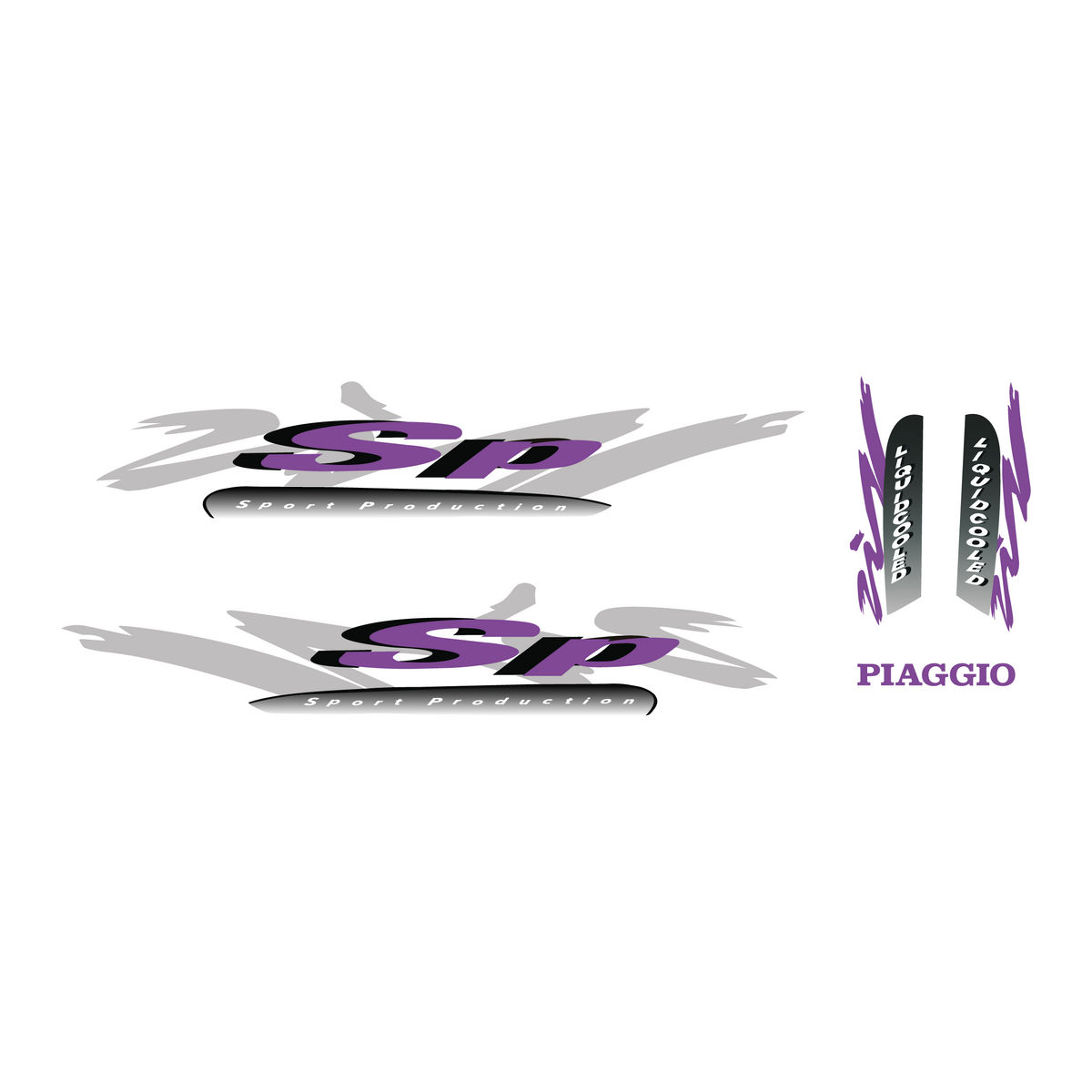 Sticker Set Piaggio Zip SP98 Original Model