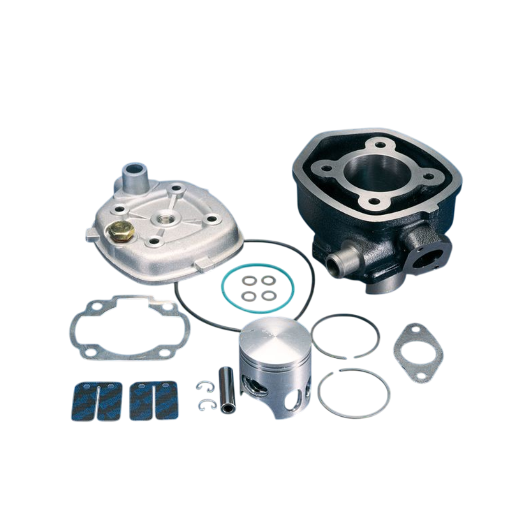 Cylindre LC 70cc + culasse Minarelli horizontal Polini