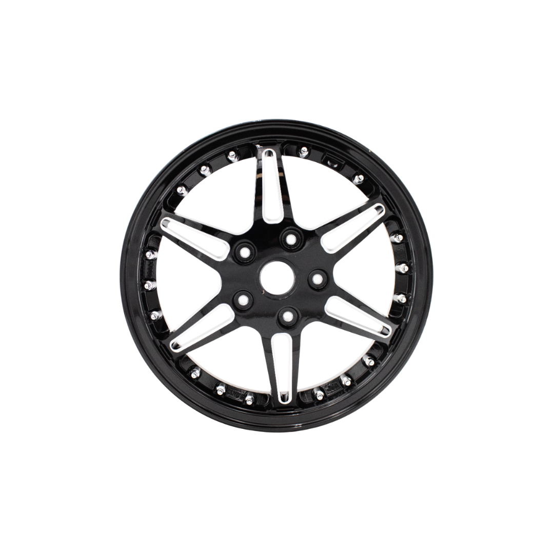 Velgenset Dubbel Disc Glans Zwart Vespa Sprint/GTS - Sport