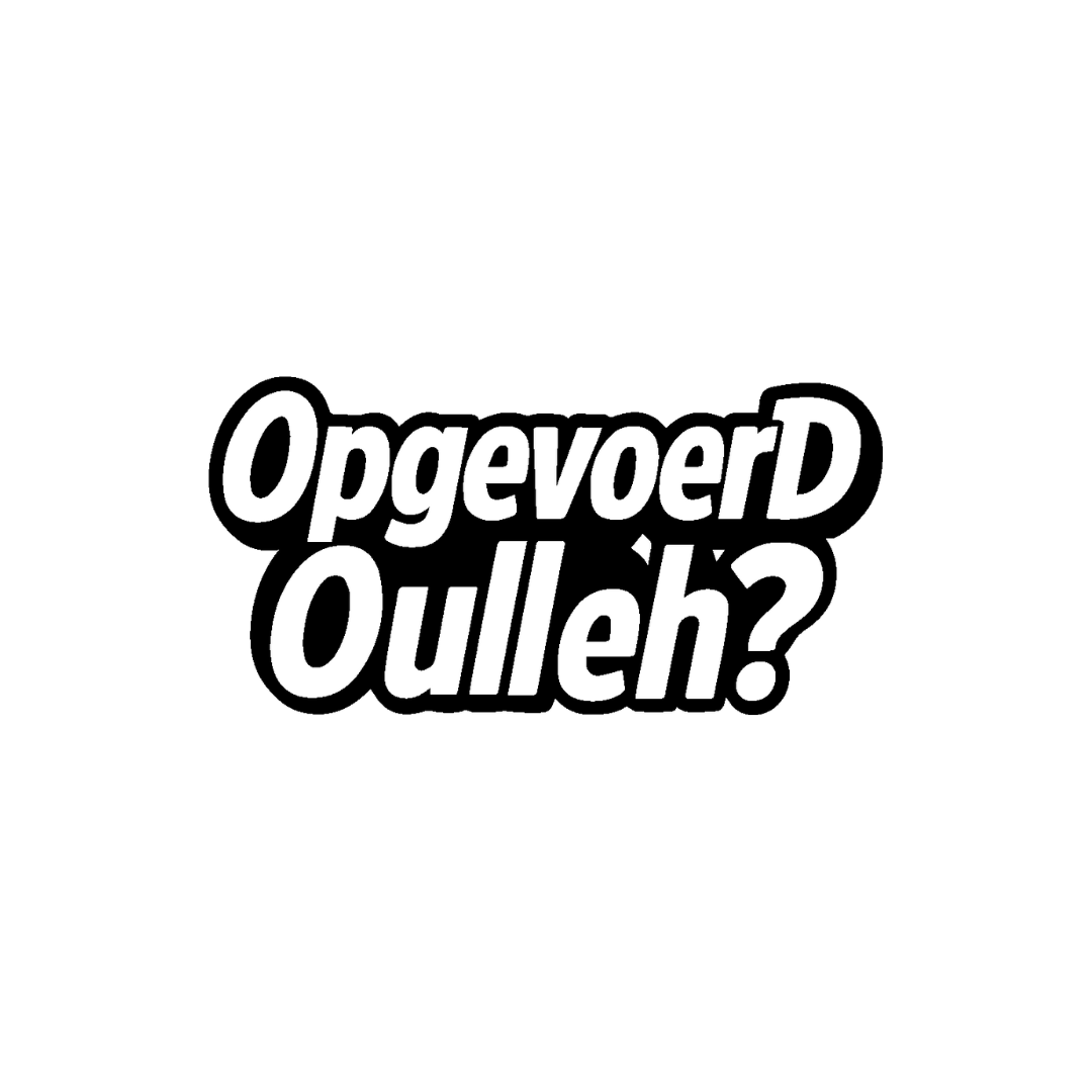 Sticker Opgevoerd Oulleh? - 8x4CM