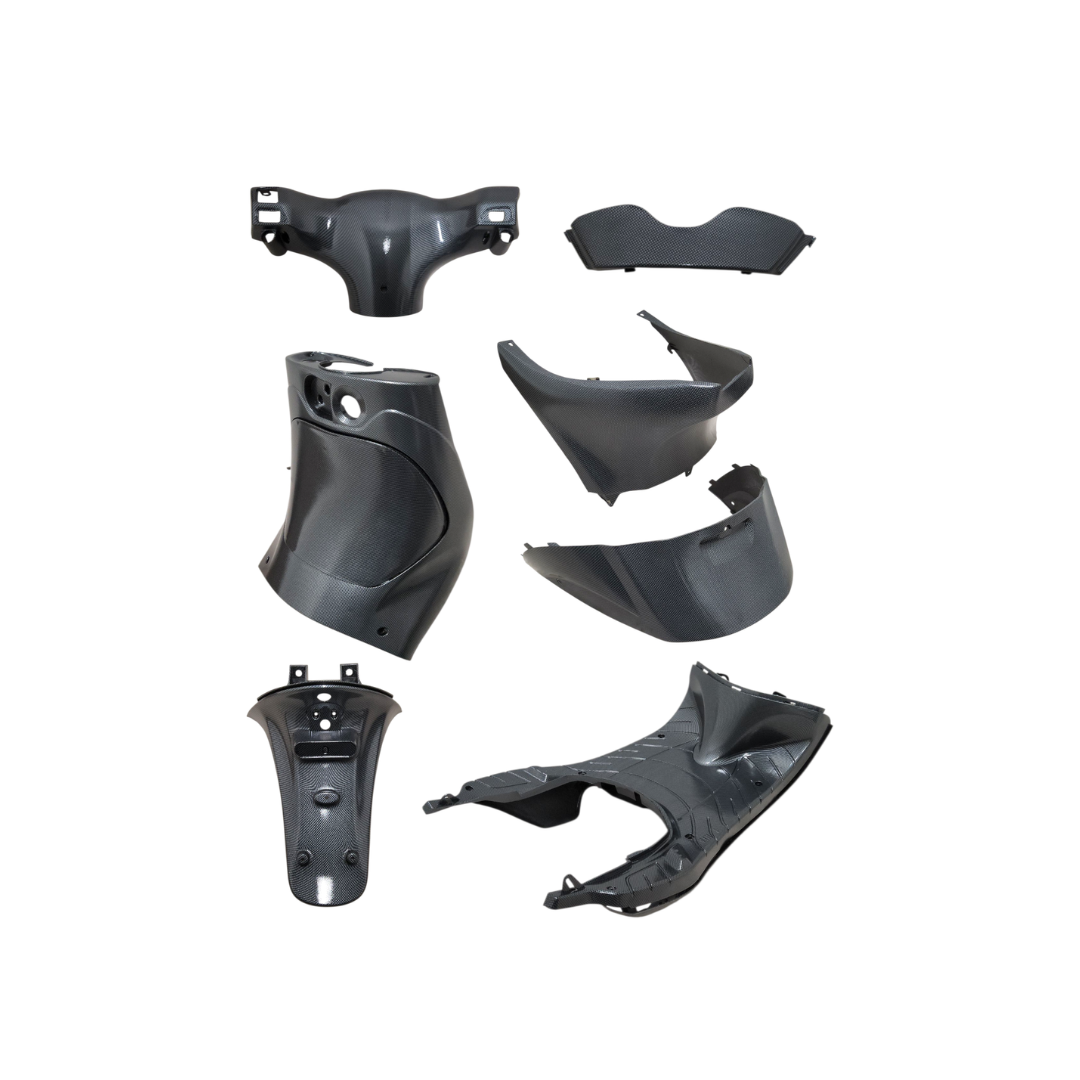 Inner cutting set Carbon look Piaggio ZIP 9-piece