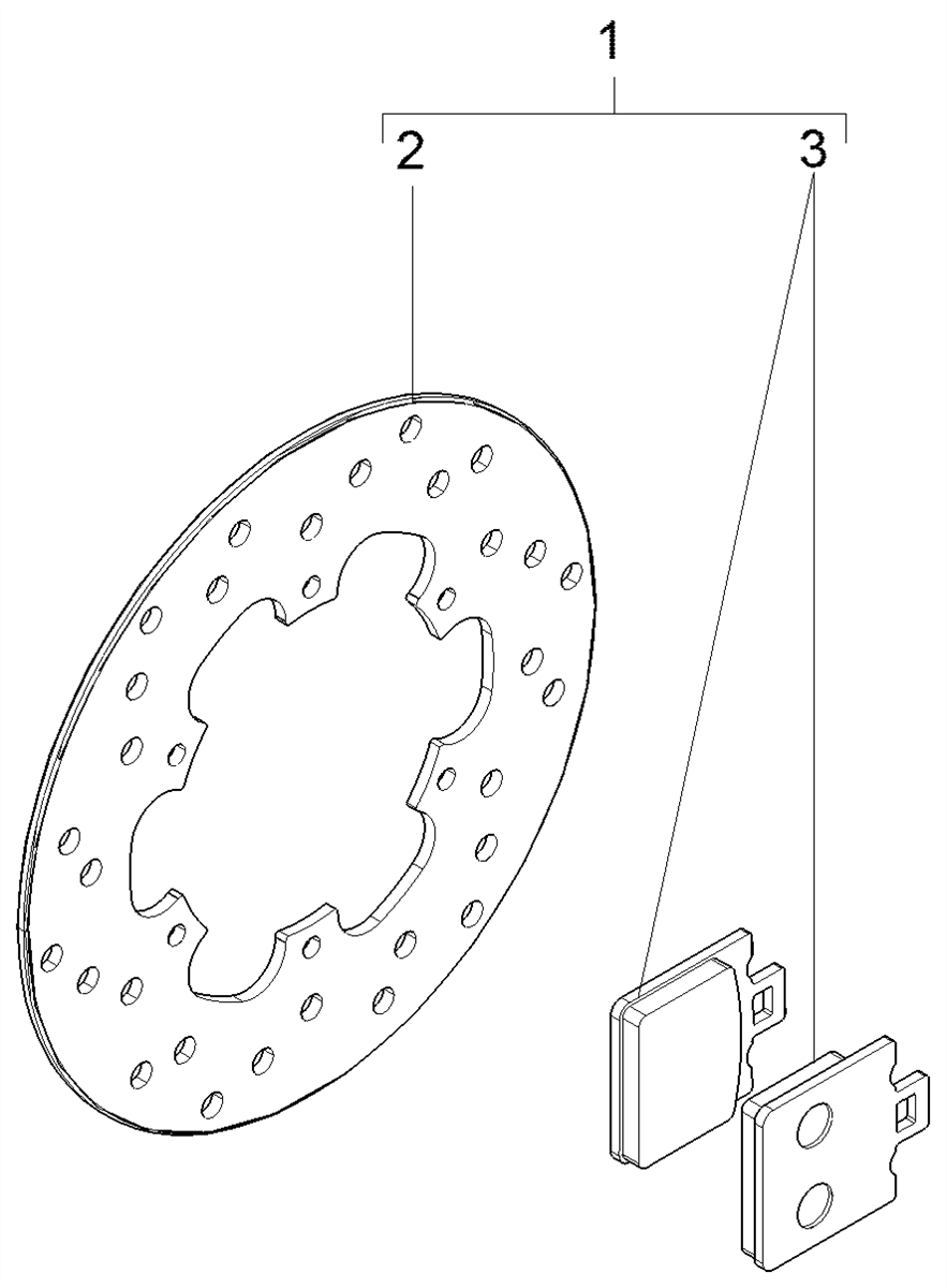 Vespa LX 50 4T 2005-2012 - Remschijf & Remblokken