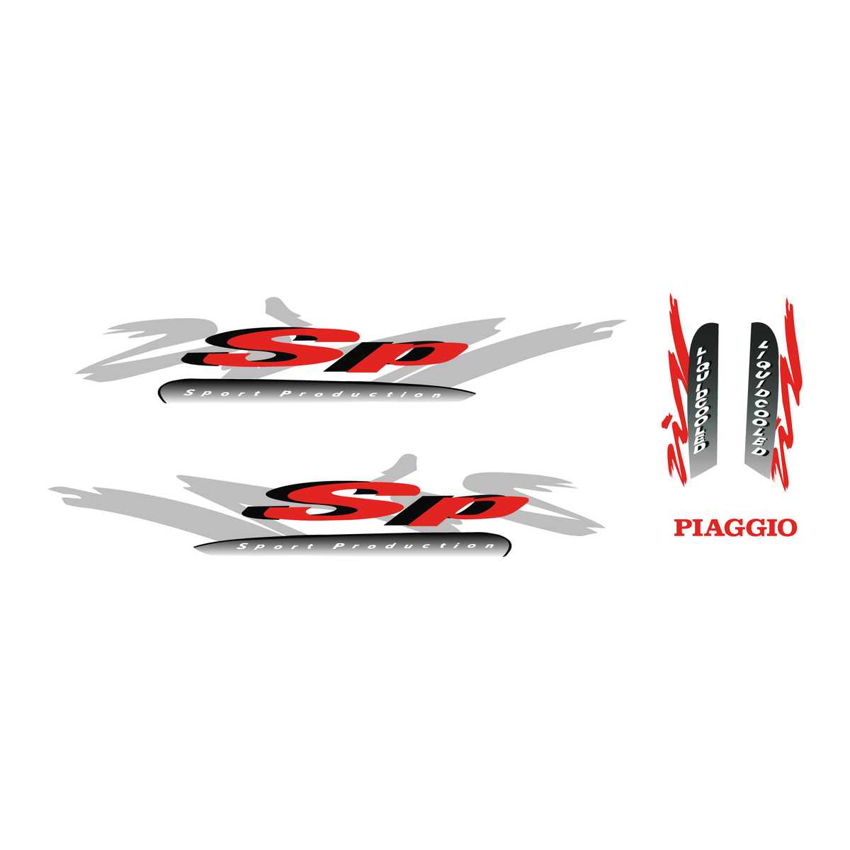 Sticker Set Piaggio Zip SP98 Original Model