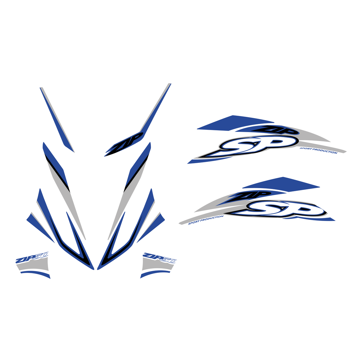 Stickerset Piaggio Zip SP H2O