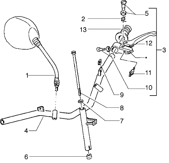 Zip SP98 - Stuur & Toebehoren